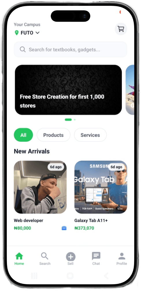 Campustore marketplace dashboard